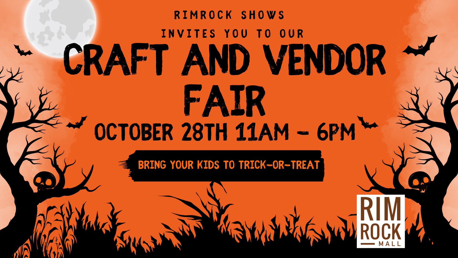 Rimrock Shows Halloween Craft and Vendor Fair Rimrock Mall